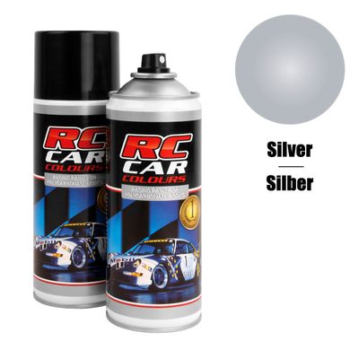 RC Car Colours Lexanpaint Spray 150ml - 933 METALIC SILVER