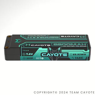 CAYOTE Racing 9200mAh 2S LiPo Battery 7,6V 145C 319g