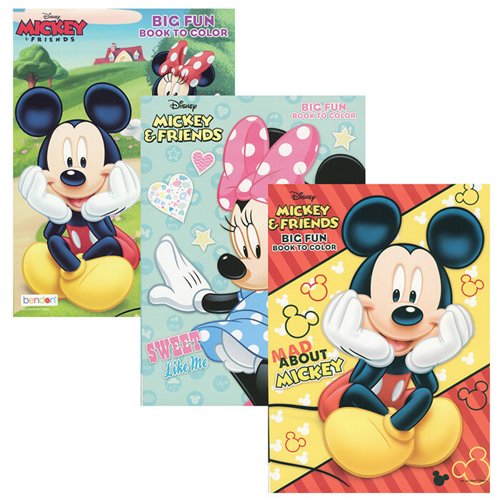 MICKEY/MINNIE MOUSE  Big Fun Book To Color(1book)