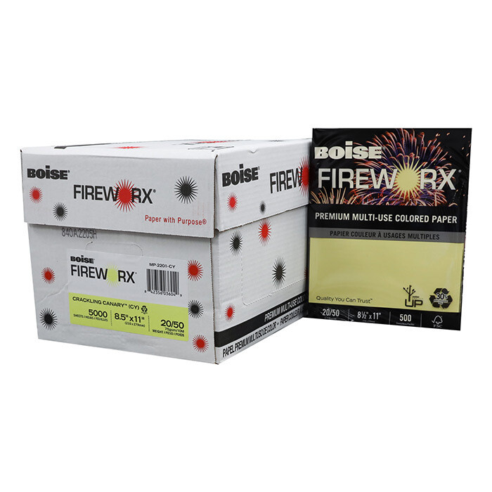 Crackling Canary - Boise Fireworx Paper, 8.5x11, 500 sheets