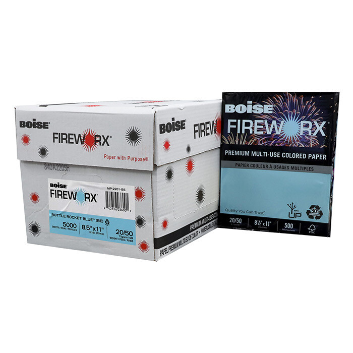 Bottle Rocket Blue - Boise Fireworx Paper, 8.5x11, 500 sheets
