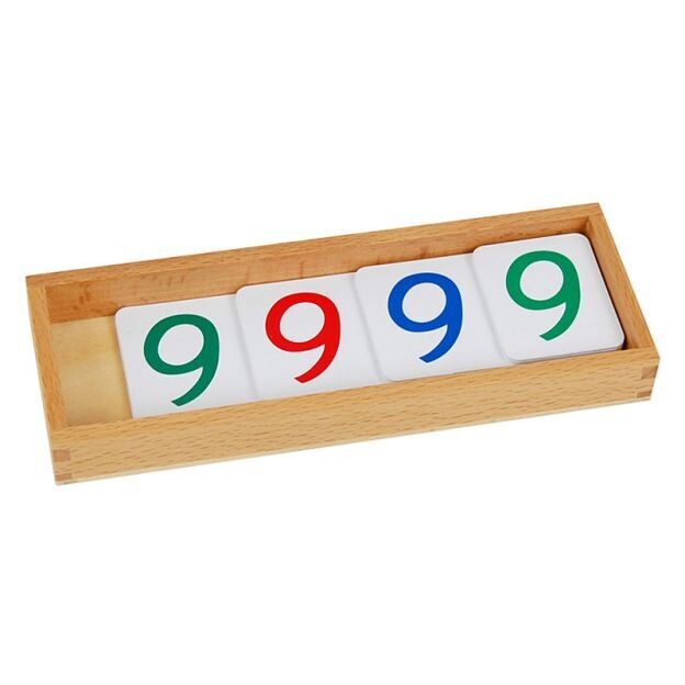 Large Wooden Number Cards with Box (1-1000)