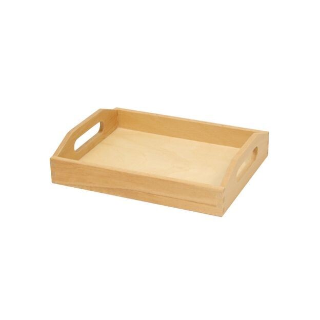 Wooden Small Tray-Curved Handle