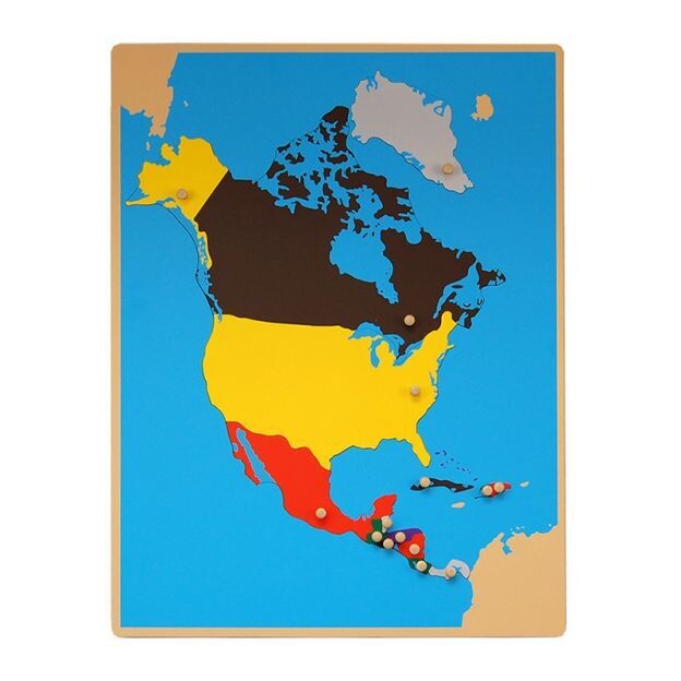 Puzzle Map of North America