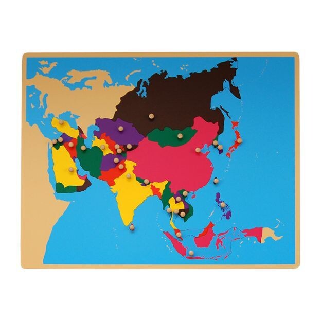 Puzzle Map of Asia