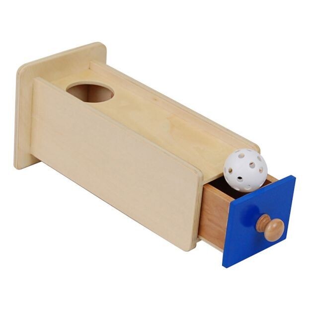 Object Permanence Box with Drawer