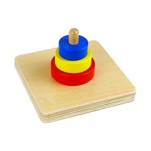 Three Discs on a Vertical Dowel