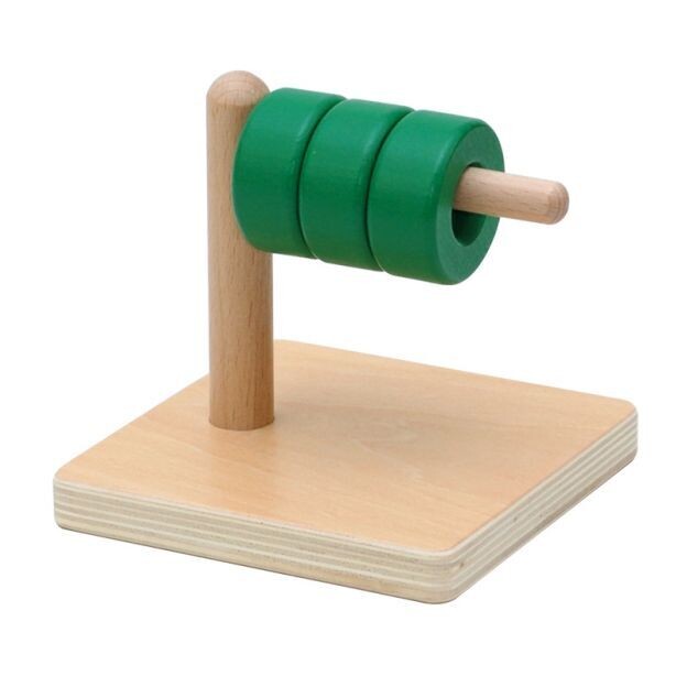 Discs on Horizontal Dowel