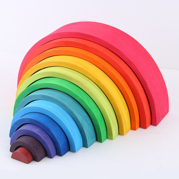 12pcs Rainbow Building Blocks