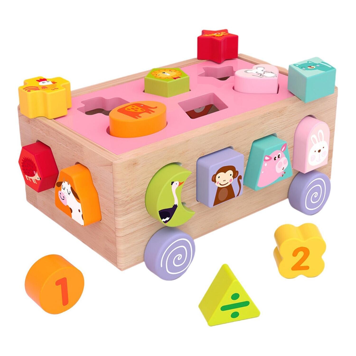 Wooden 18 Hole Shape Matching