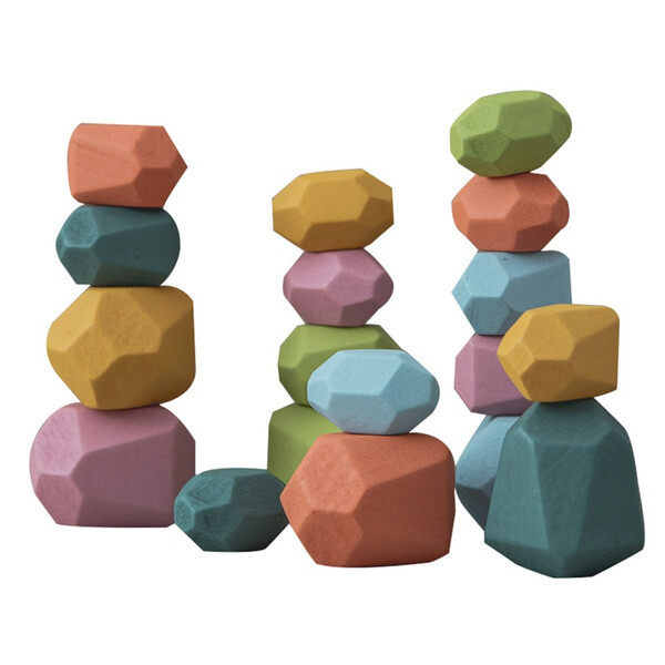 Wooden Stone Jenga 20pcs