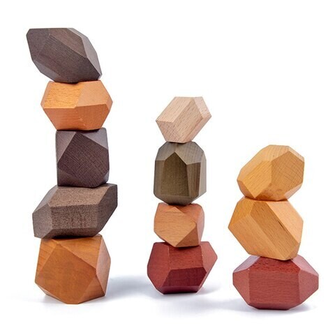 Wooden Stone Jenga 36pcs
