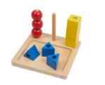 Three Color Screw Wooden Column