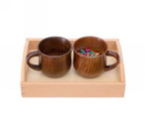 Wooden Cups Pour Things Out