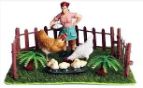 Peasant Woman + Chicken  Set