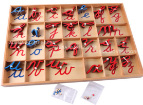 Lowercase Small Movable Alphabet - Blue &amp; Red