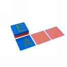 Lower and Capital Case Sandpaper Letters-English Print