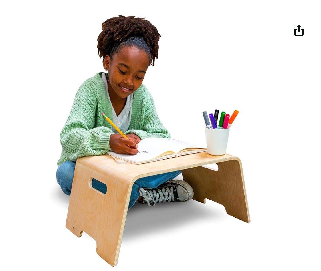 Bentwood Floor Lap Desk for Kids