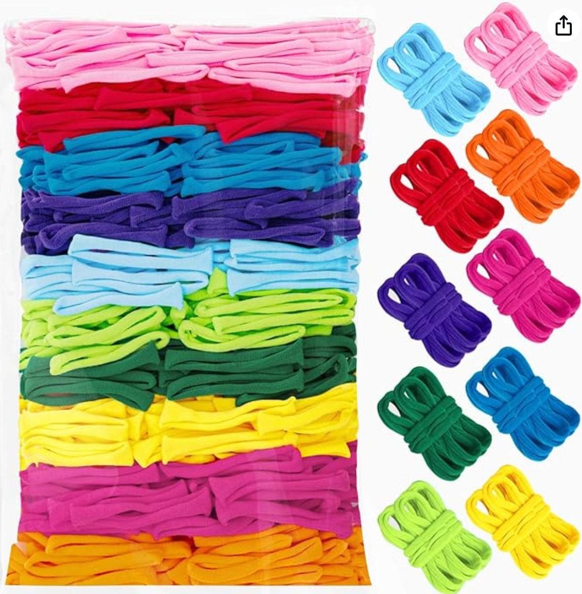 800 PCS Weaving Loom Loops 10 Color