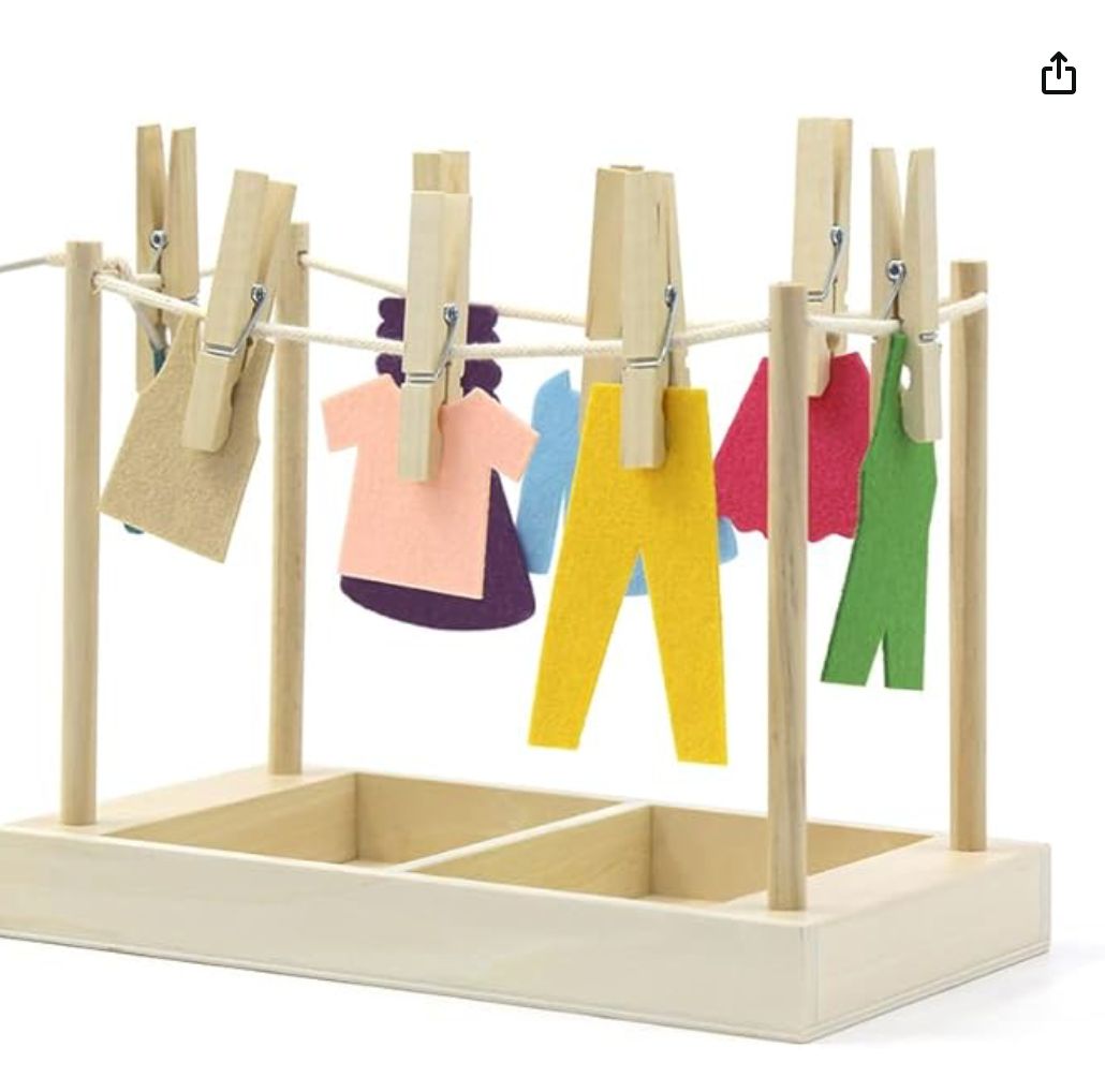 Montessori Clothesline Activity Set