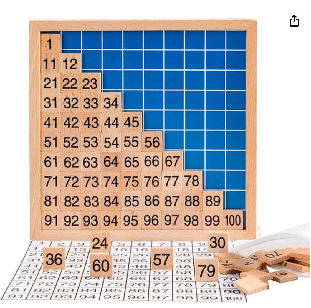 Montessori Hundred Board