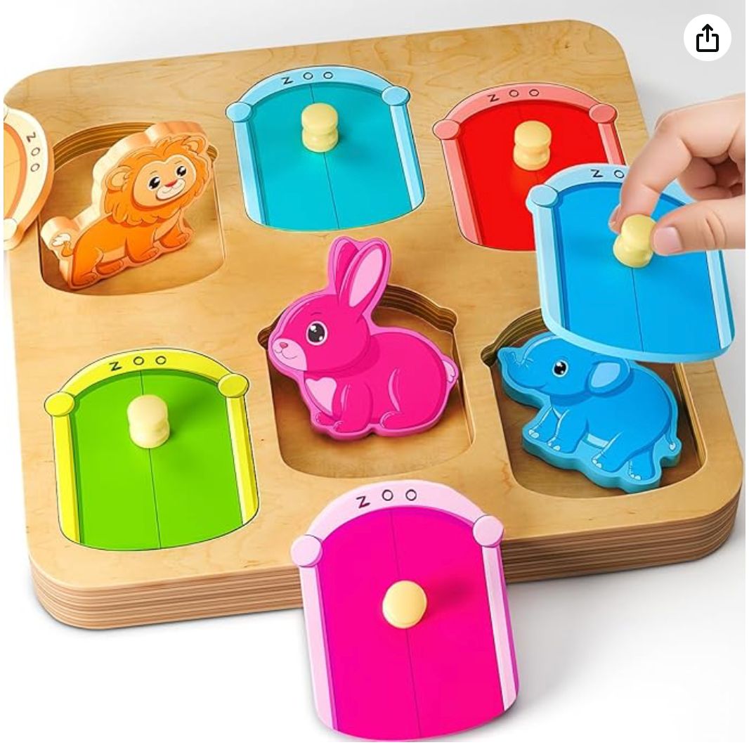 Wooden Animal Peg Puzzle