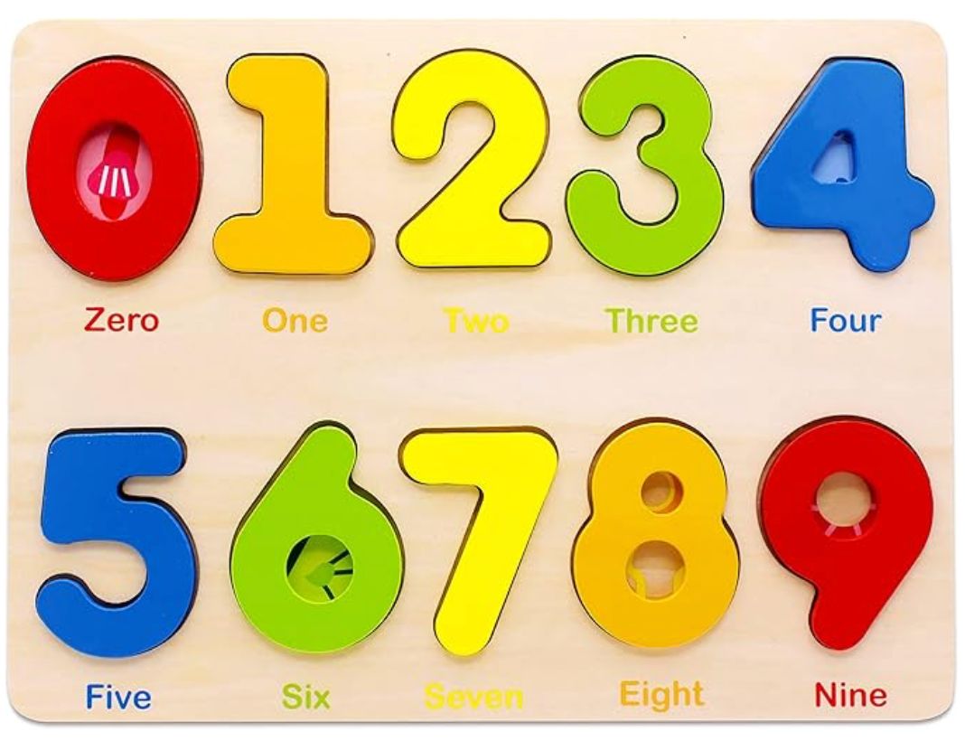 Wooden Preschool Learning Number Puzzles