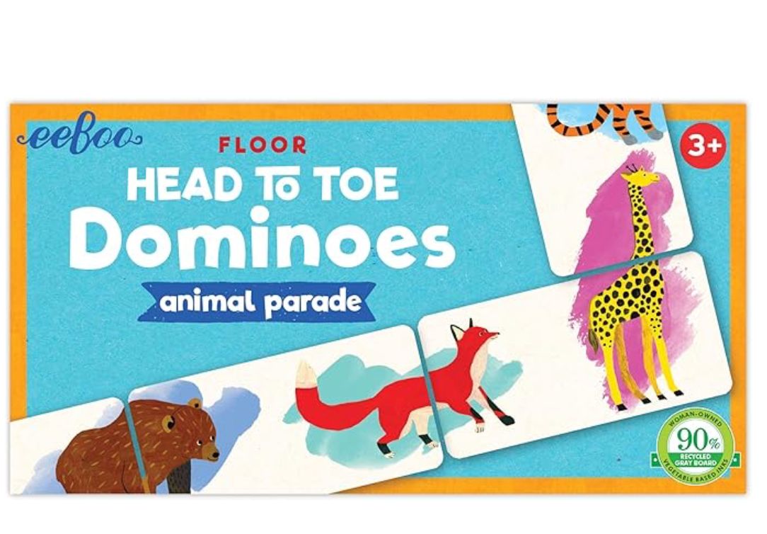 Animal Parade Head to Toe Dominoes