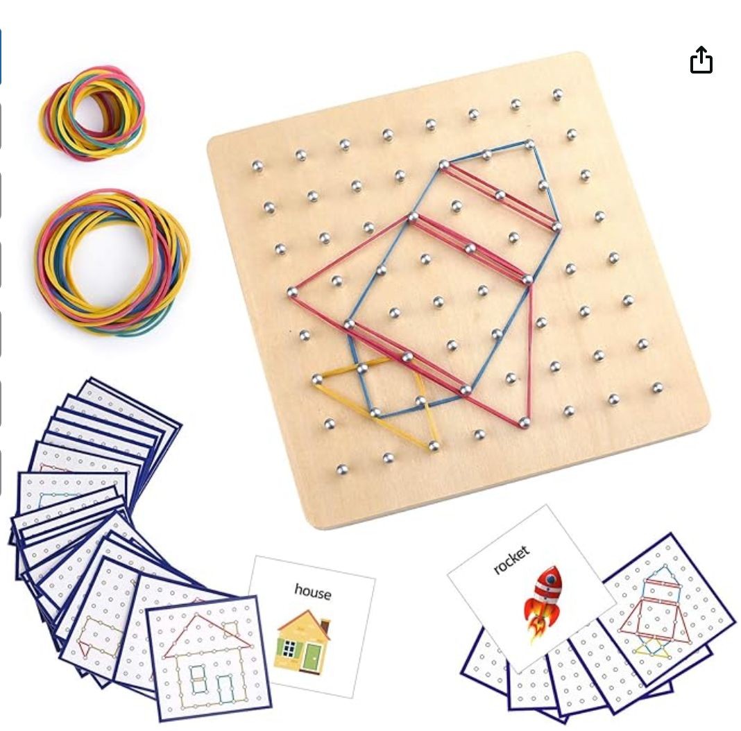 Montessori Wooden Geoboard