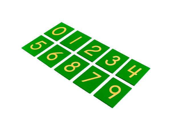 Sand Paper Numbers with Box