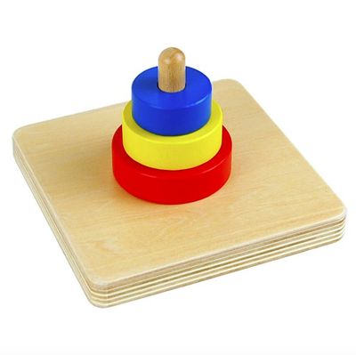 3 Discs On a Vertical Dowel