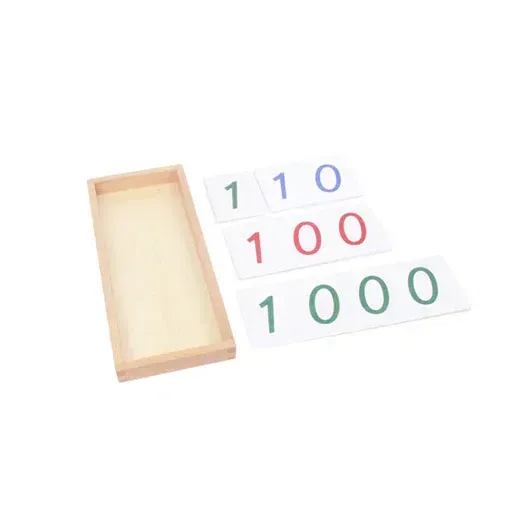 Large PVC Number Cards with Box (1-9000)
