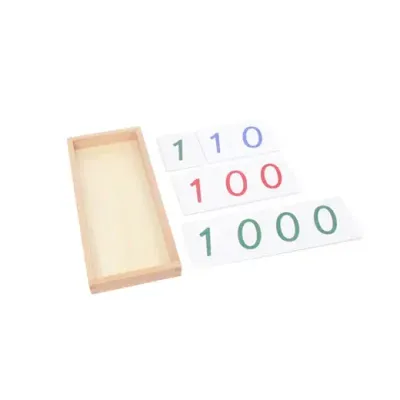 Large PVC Number Cards with Box (1-9000)