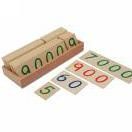 Small Wooden Number Cards With Box (1-1000)