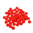Set of 55 Red Wooden Counters