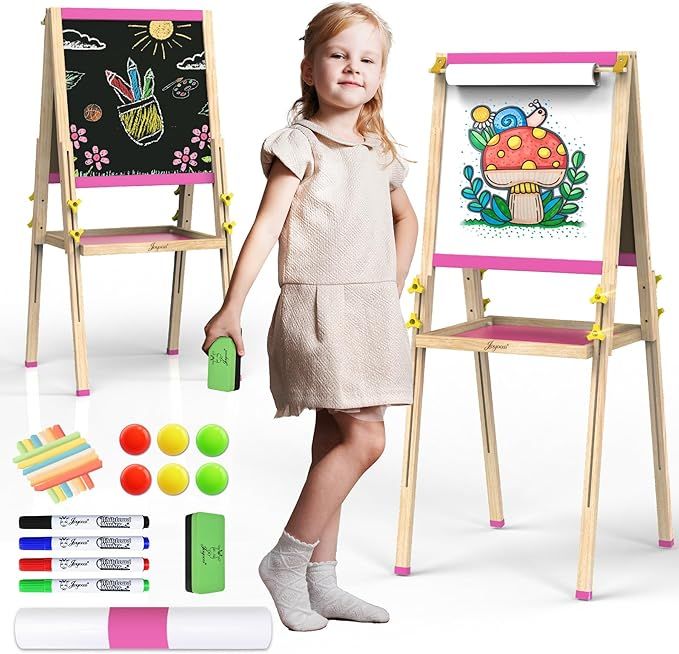 JOYOOSS Kids Art Easel Double-Sided Magnetic