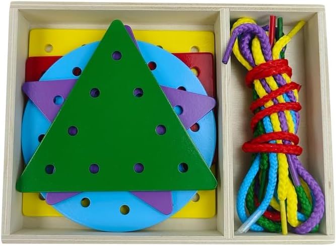 Lacing &amp; Threading Activity Board - Montessori