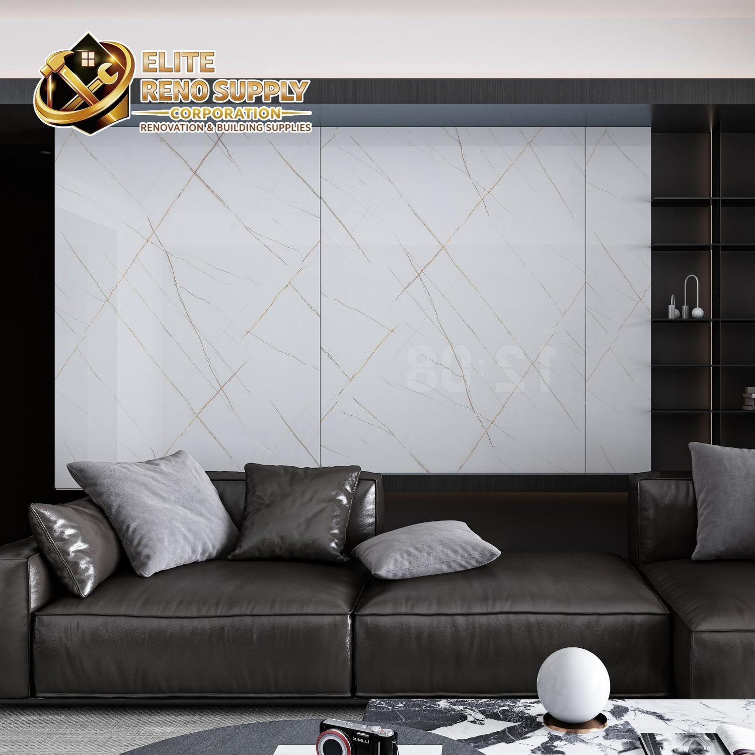 UV MARBLE SHEET - SILVER LINES