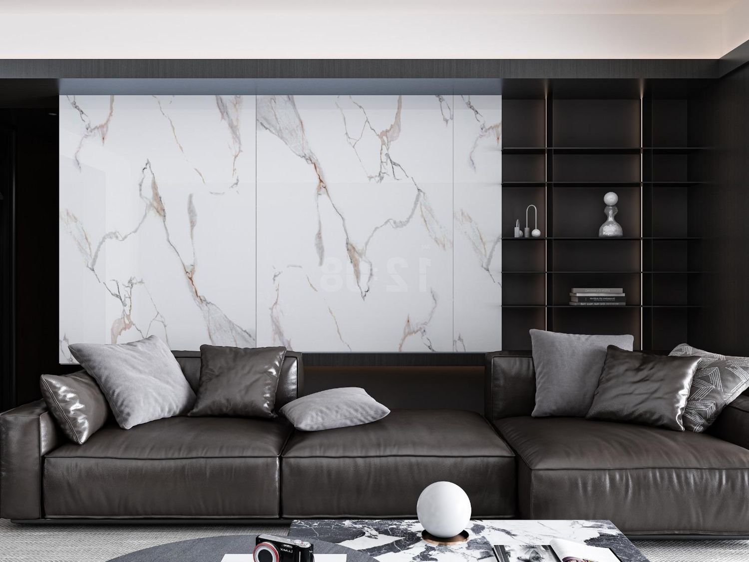 UV MARBLE SHEET - CALACATTA LIGHT