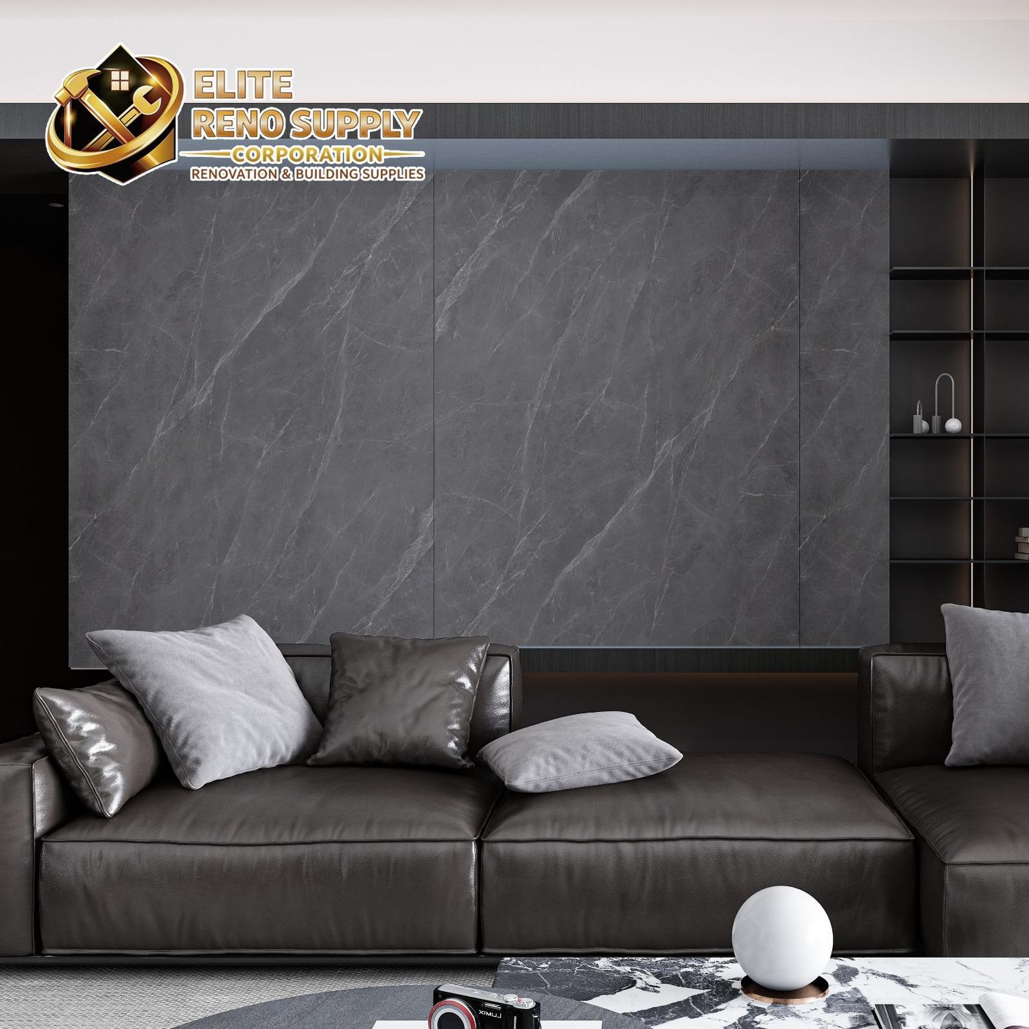 EMBOSSED PANEL - GREY STONE