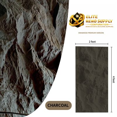 PU STONE WALL PANEL - CHARCOAL CLIFF