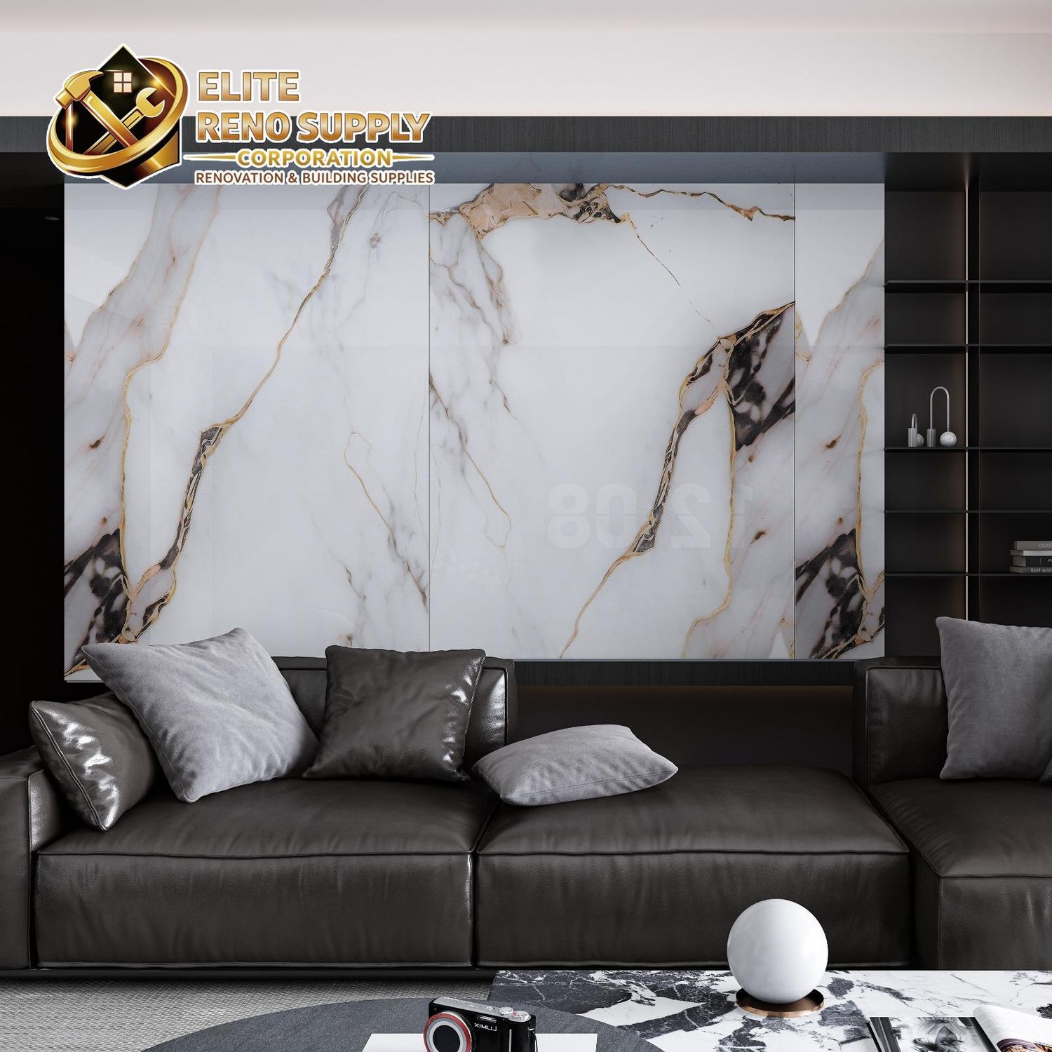 UV MARBLE SHEET - CALACATTA GOLD