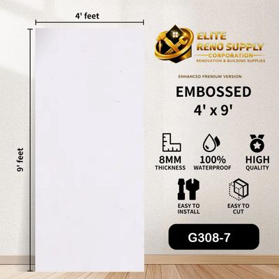 EMBOSSED PANEL - ARCTIC WHITE