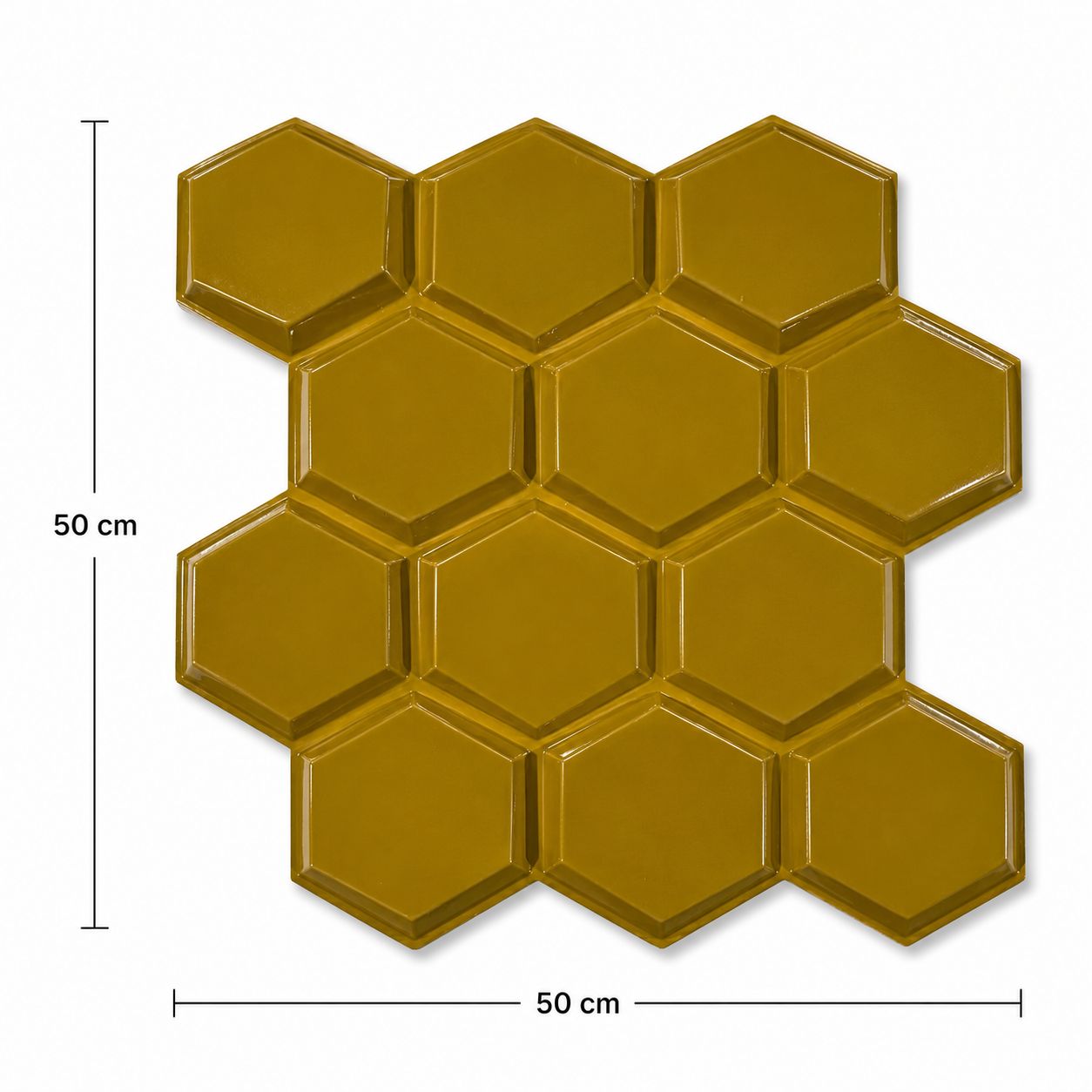 3D WALL PANEL - GOLDEN HONEYCOMB
