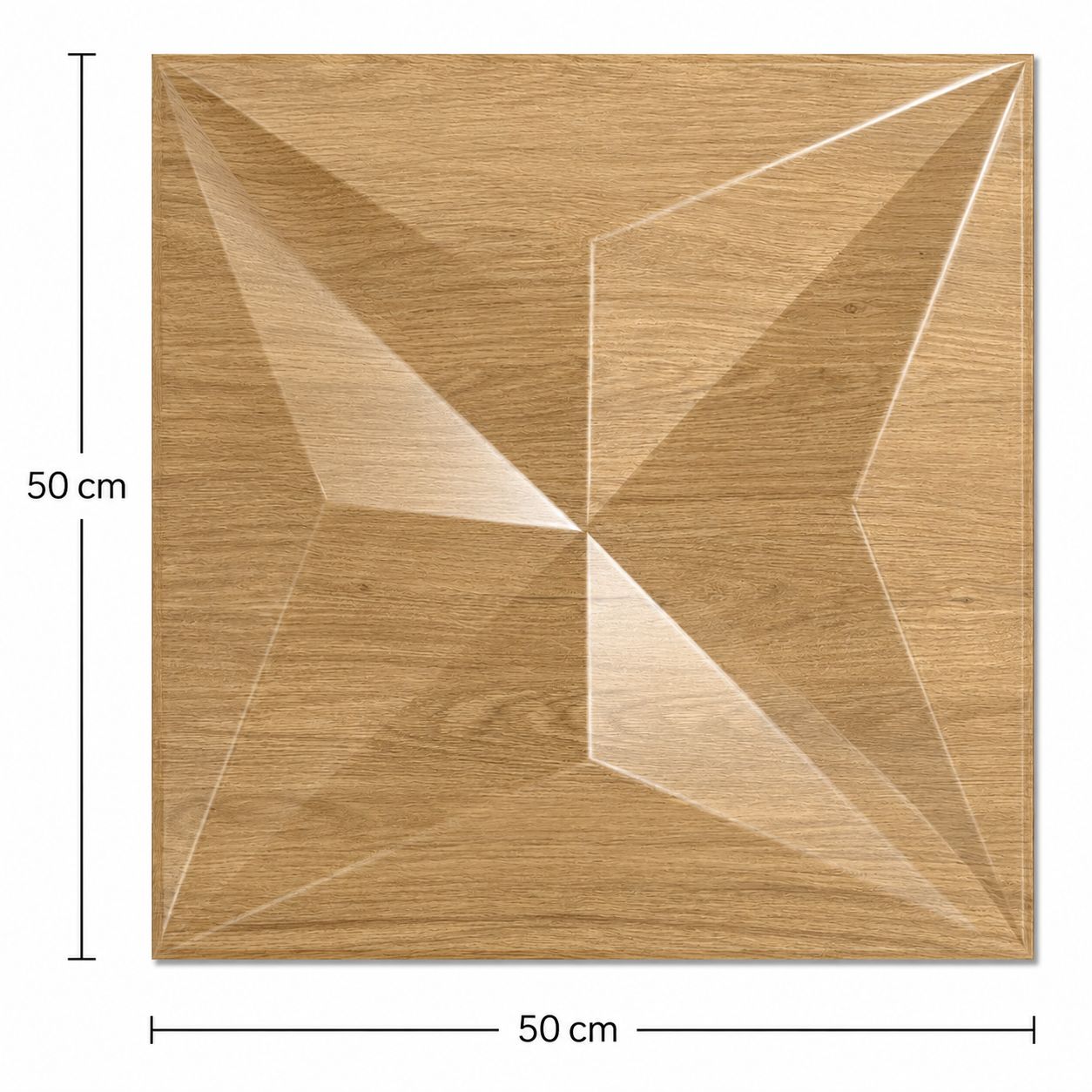 3D WALL PANEL - NATURAL OAK STAR