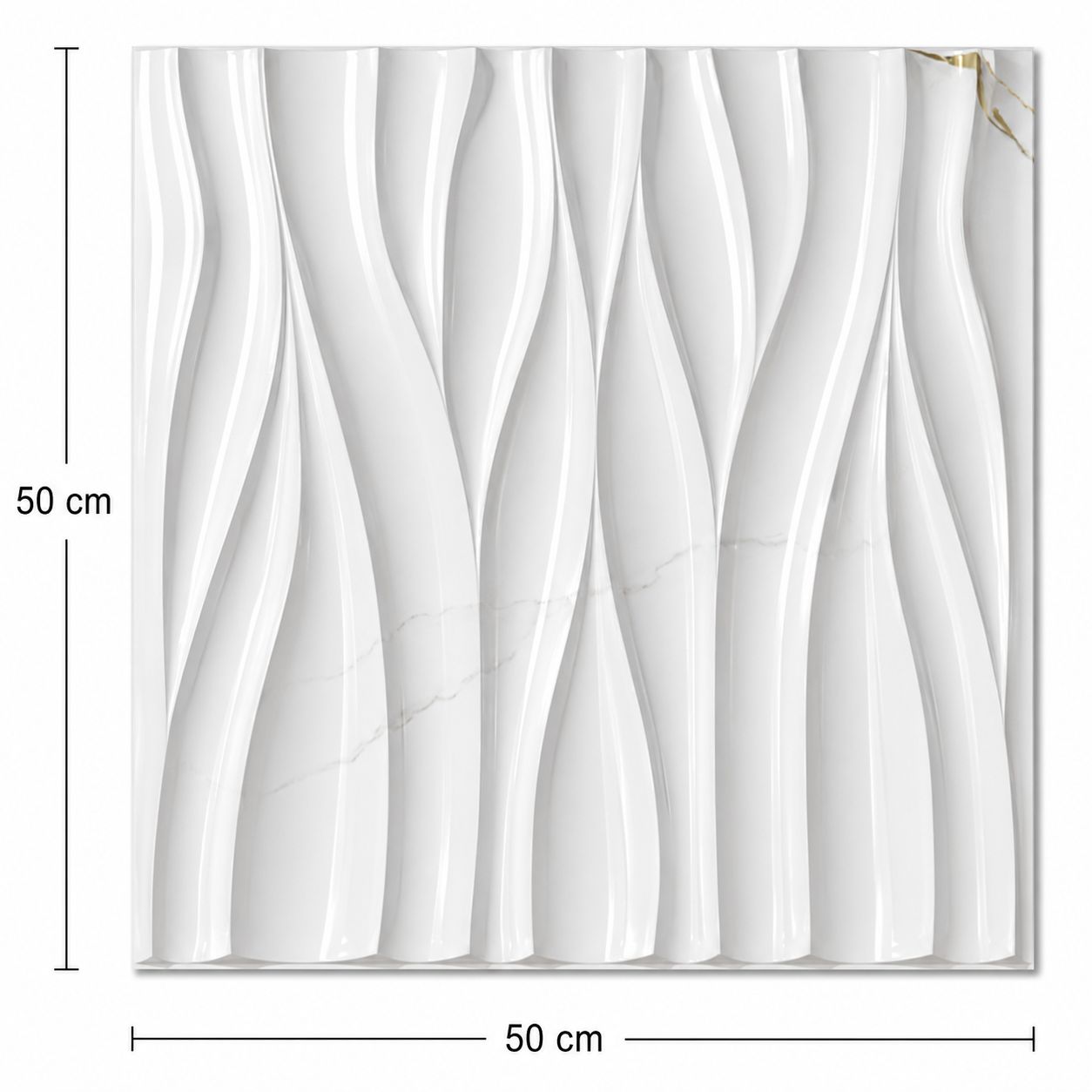 3D WALL PANEL - MARBLE SILK WAVE