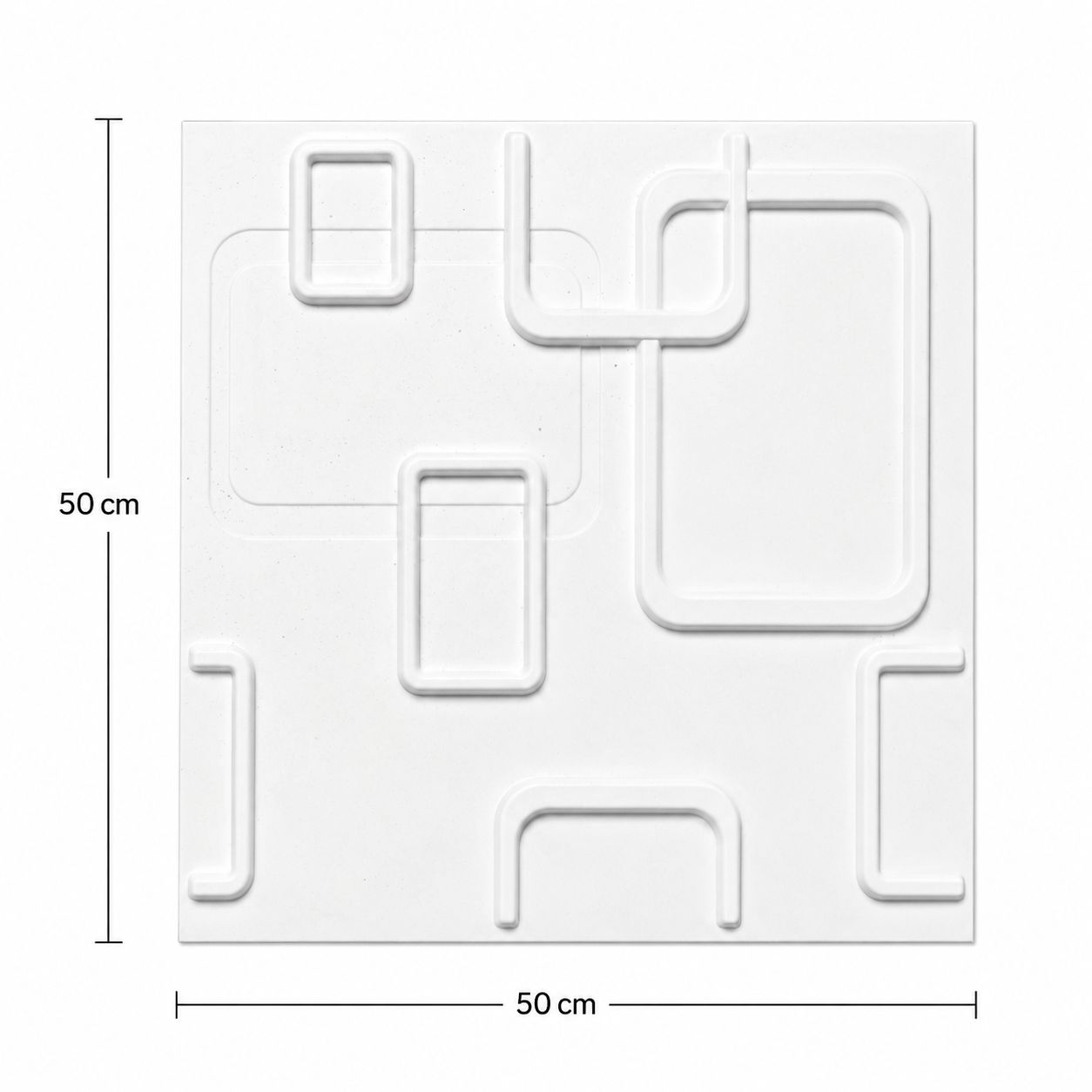 3D WALL PANEL - ALABASTER OVAL LINKS
