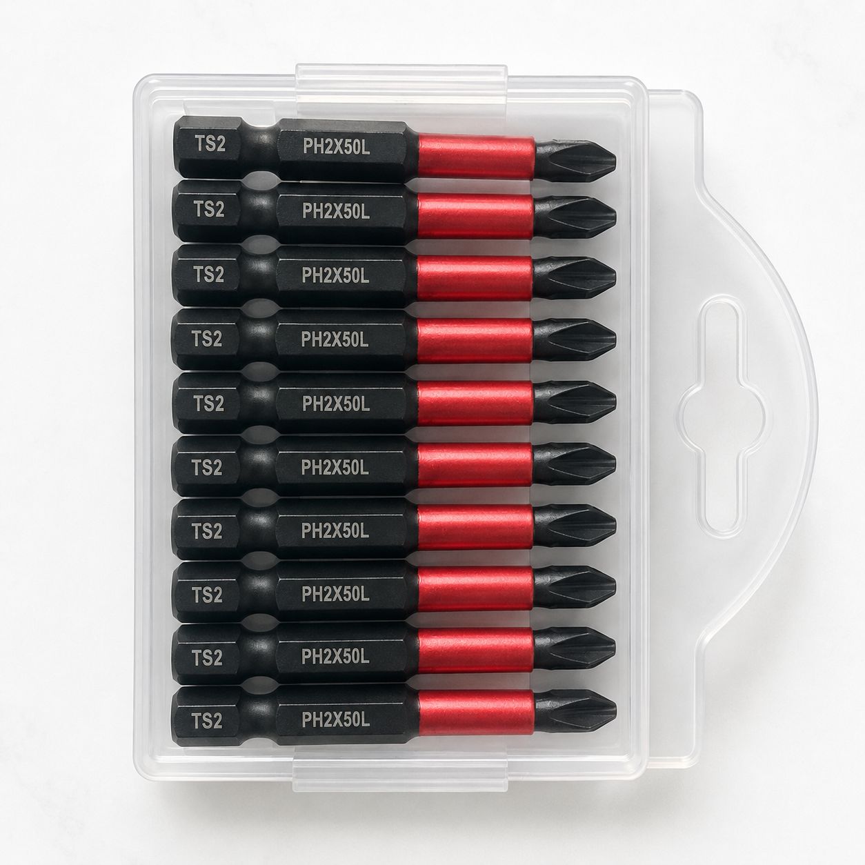 PHILLIPS SCREWDRIVER BIT SET PH2 - 10 PCS (50-150mm), Length: 50MM