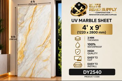 UV MARBLE SHEET - DESERT GOLD