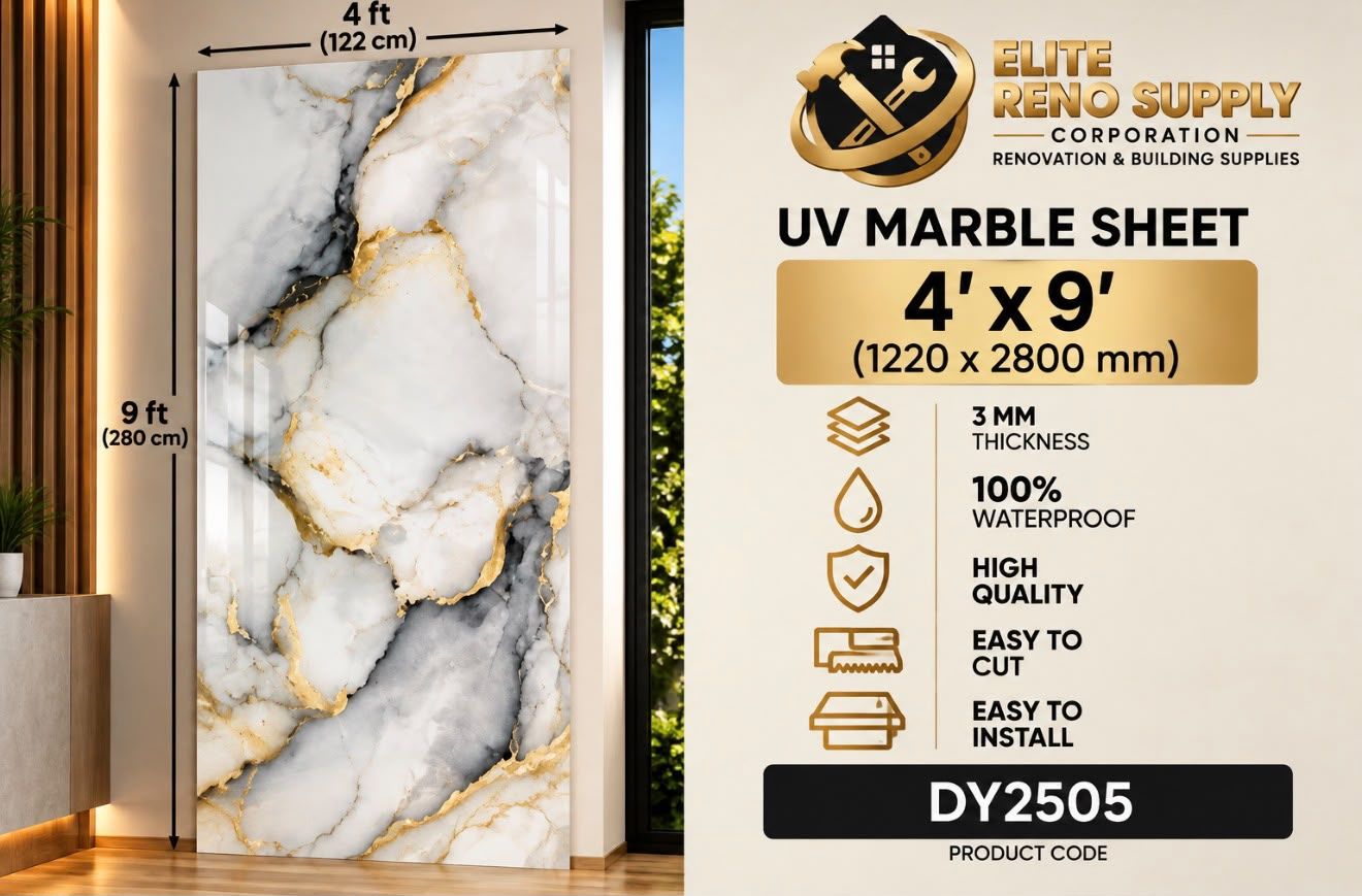 UV MARBLE SHEET - CLOUD SEA GOLD